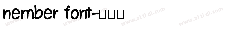 nember font字体转换